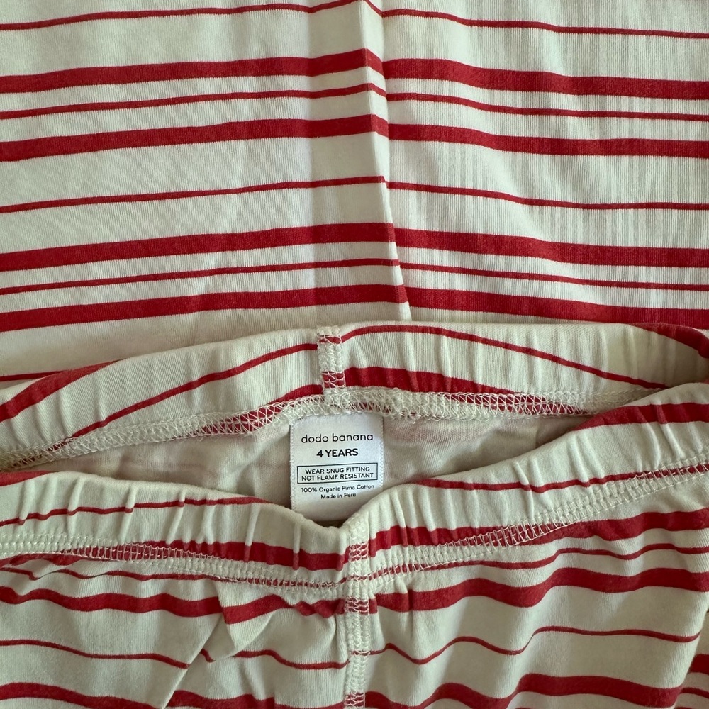 Banana Republic Kids Red and White Striped Pajama Set - Picture 2 of 3